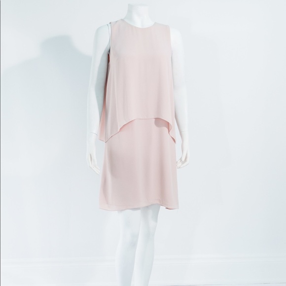 BCBGMaxAzria Dresses & Skirts - BCBG Double Layer Cream Briyana Dress CS0026